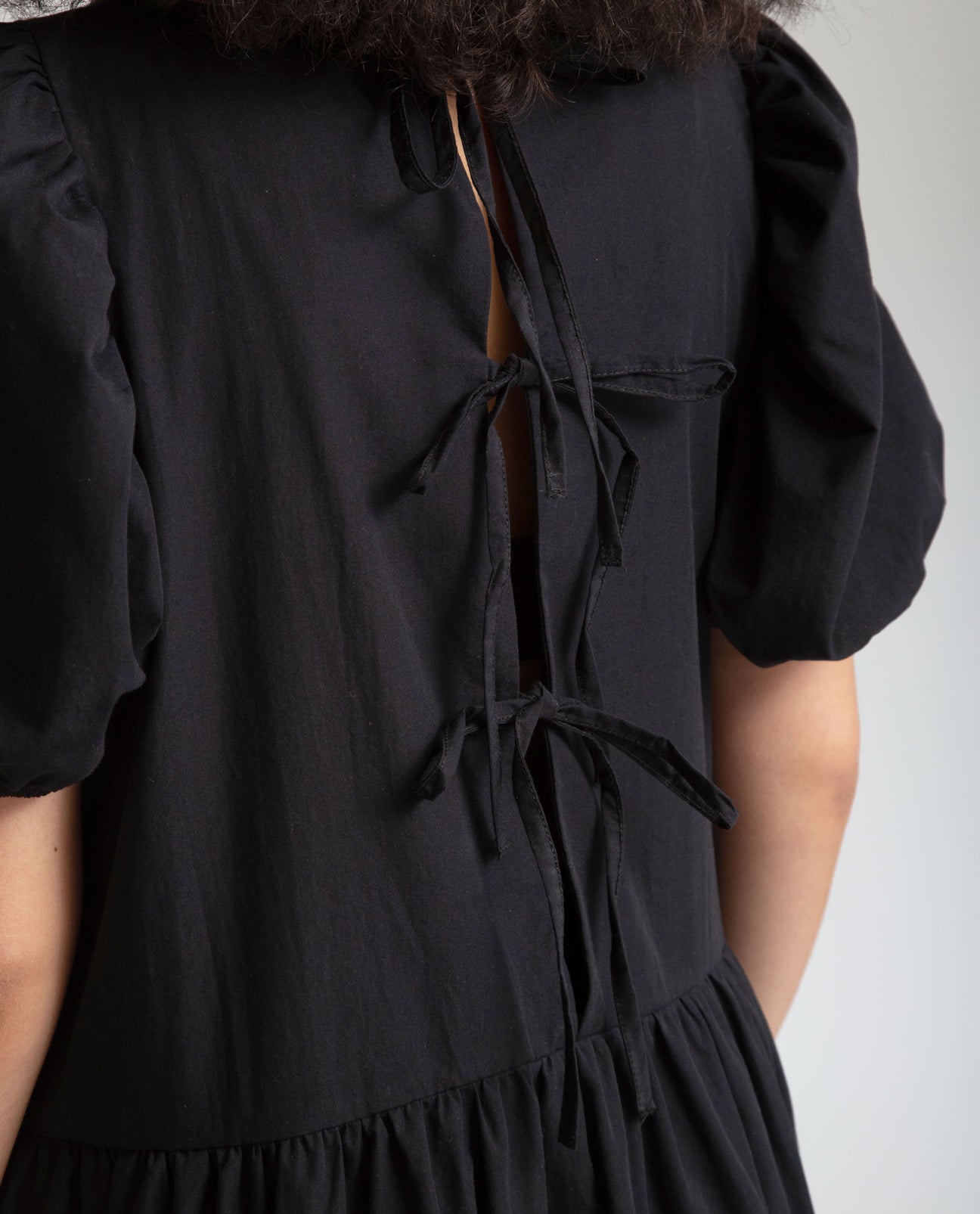 Regina Organic Cotton Dress In Black