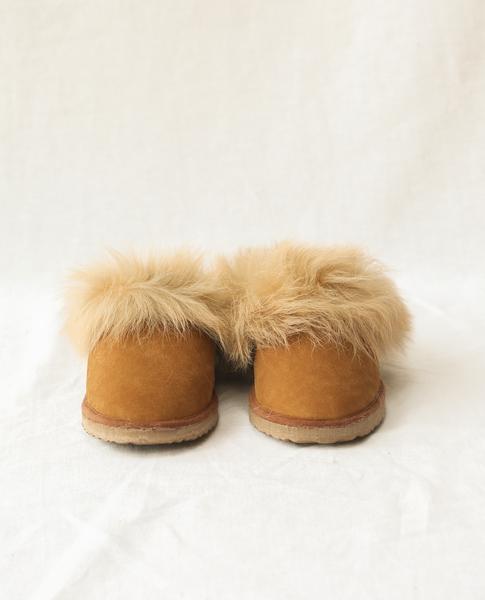 Ruby Sheepskin Slippers In Tan