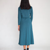 Ruth Organic Cotton Dress In Teal