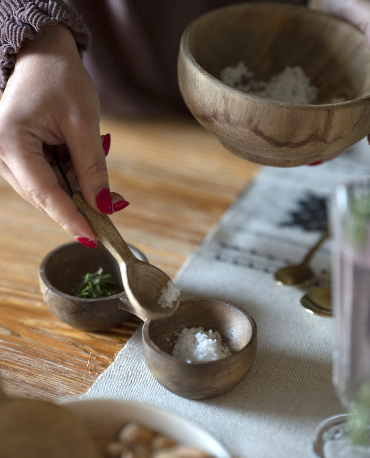 Wooden Salt And Pepper in Natural