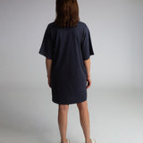 Sasha Organic Cotton Dress In Navy