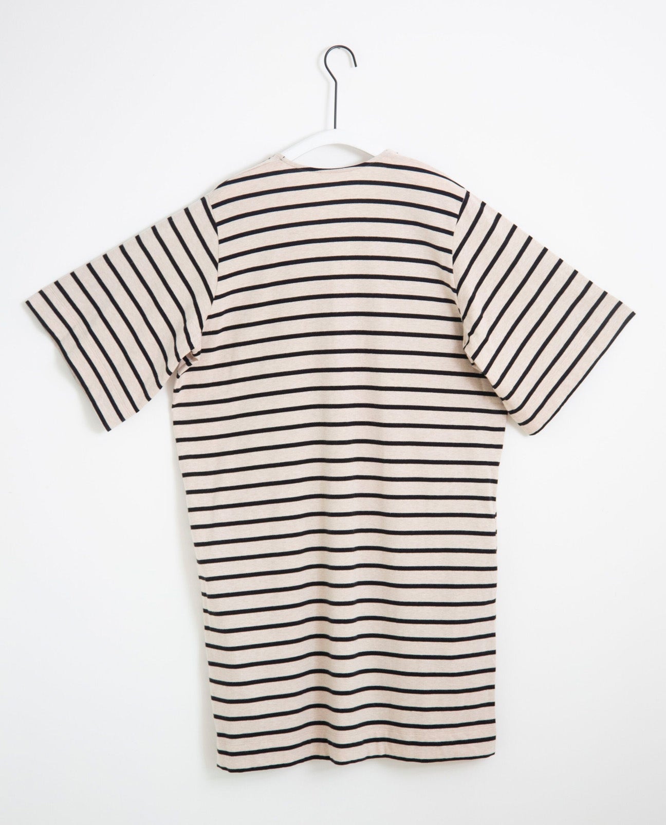 Sasha-Sue Organic Cotton Dress In Bone Marl & Black