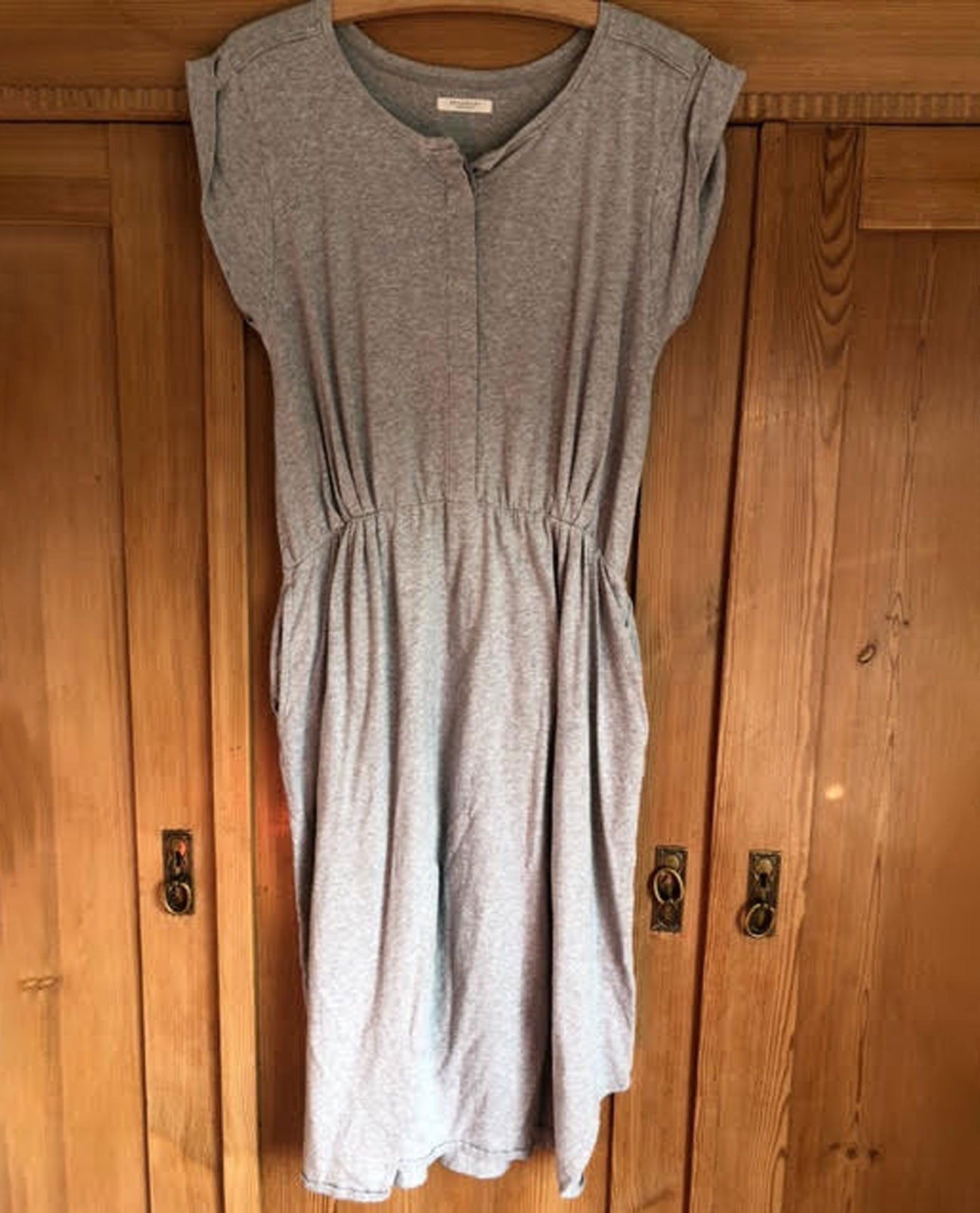 Scarlett Organic Cotton Dress in Grey Marl L