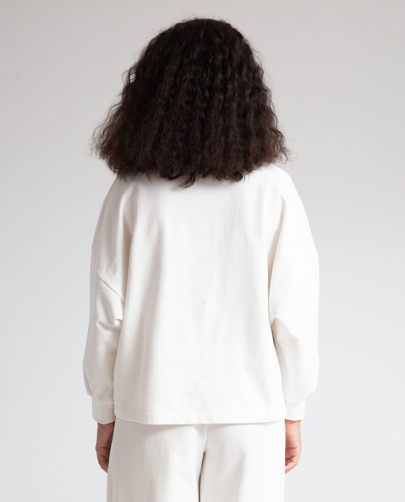 Serenity Organic Cotton Sweatshirt In Ivory
