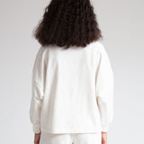 Serenity Organic Cotton Sweatshirt In Ivory