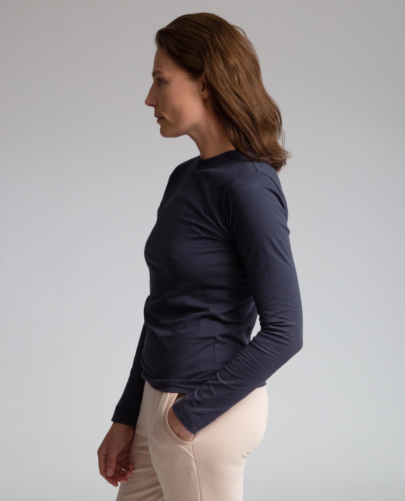 Shoba-Jane Organic Cotton Top In Navy