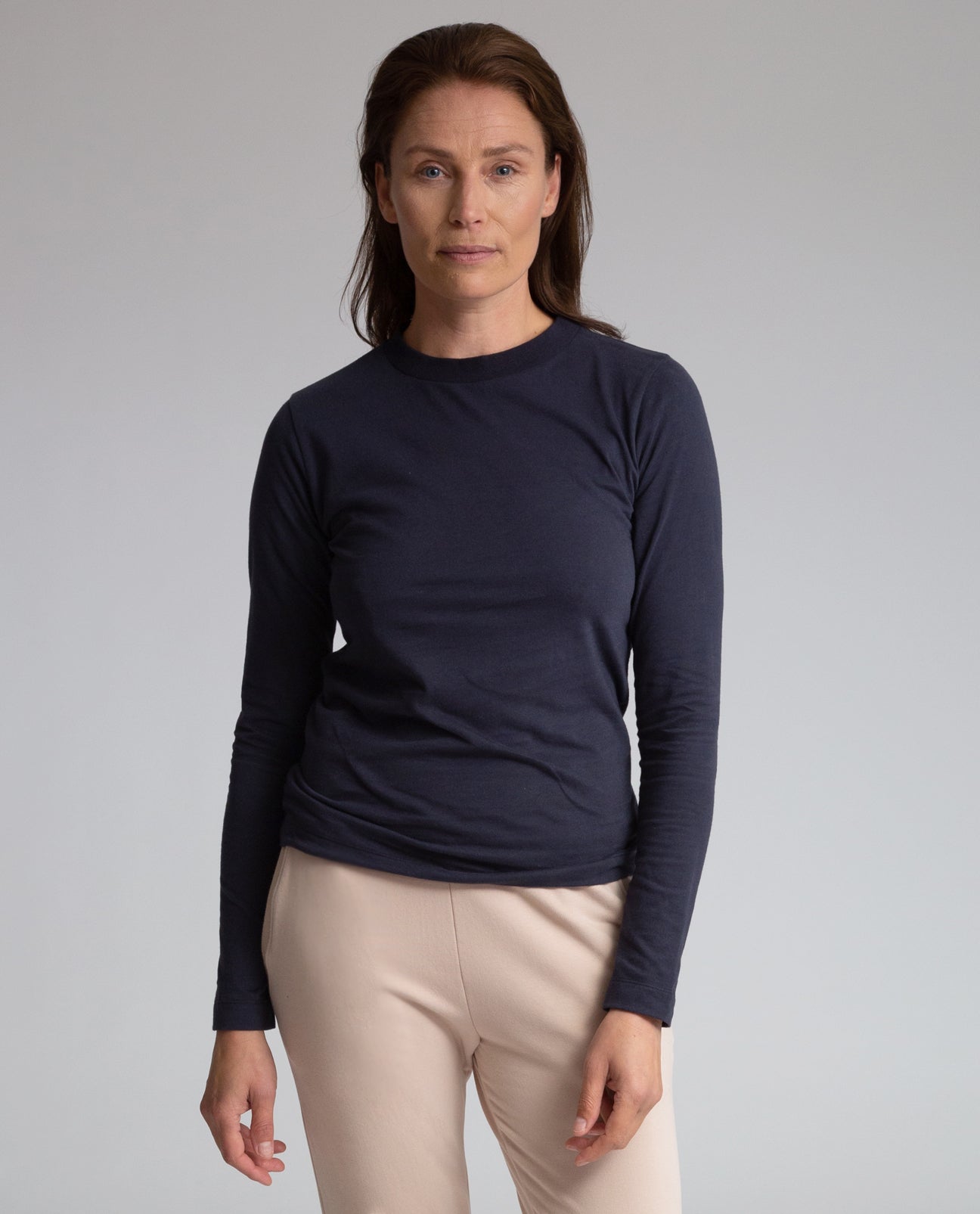 Shoba-Jane Organic Cotton Top In Navy