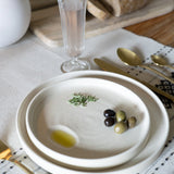 Olivinha-Ocactuu Side Plate in Cream