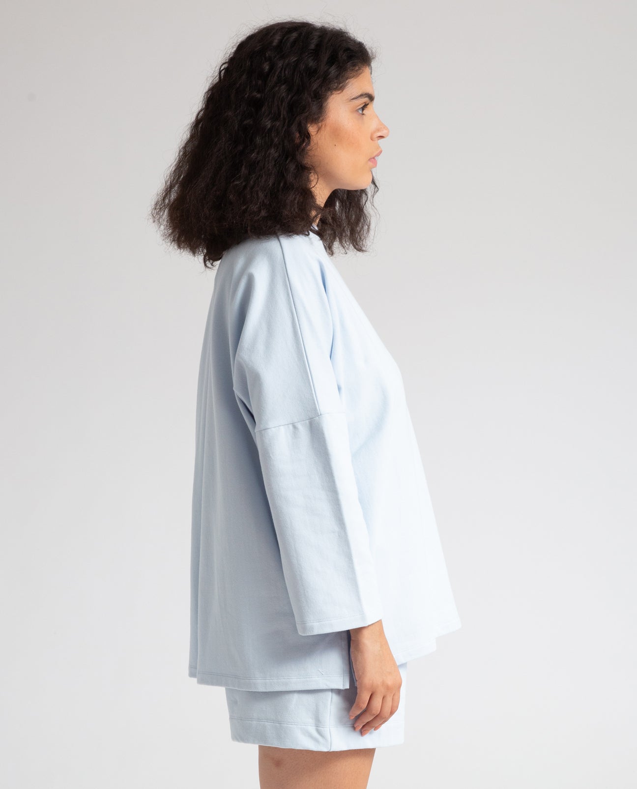 Soma Organic Cotton Sweatshirt In Pale Blue