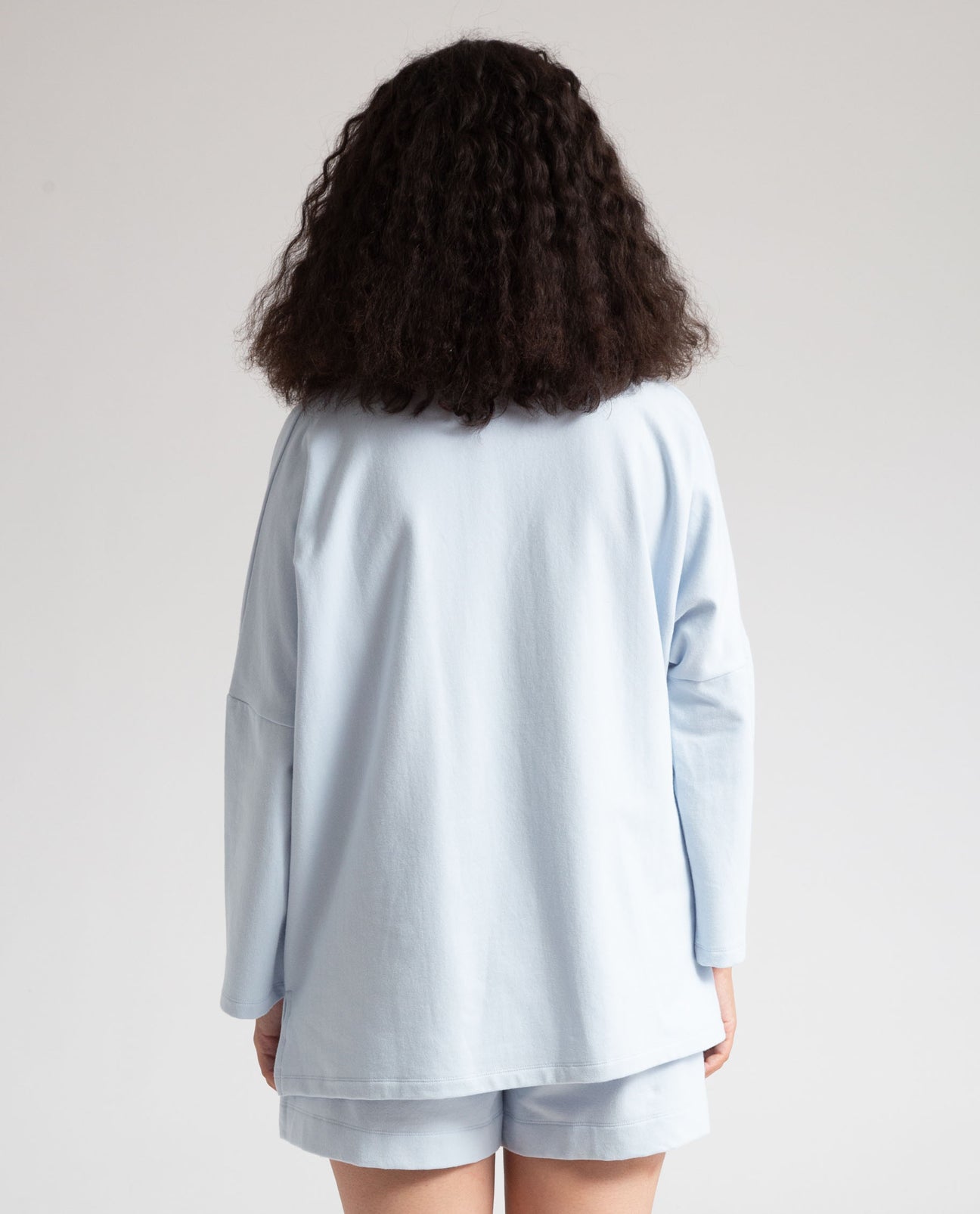 Soma Organic Cotton Sweatshirt In Pale Blue