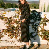 Ronda-Sue Organic Cotton Skirt In Black & Tan