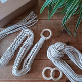 DIY Square Knot Macrame Plant Hanger Kit