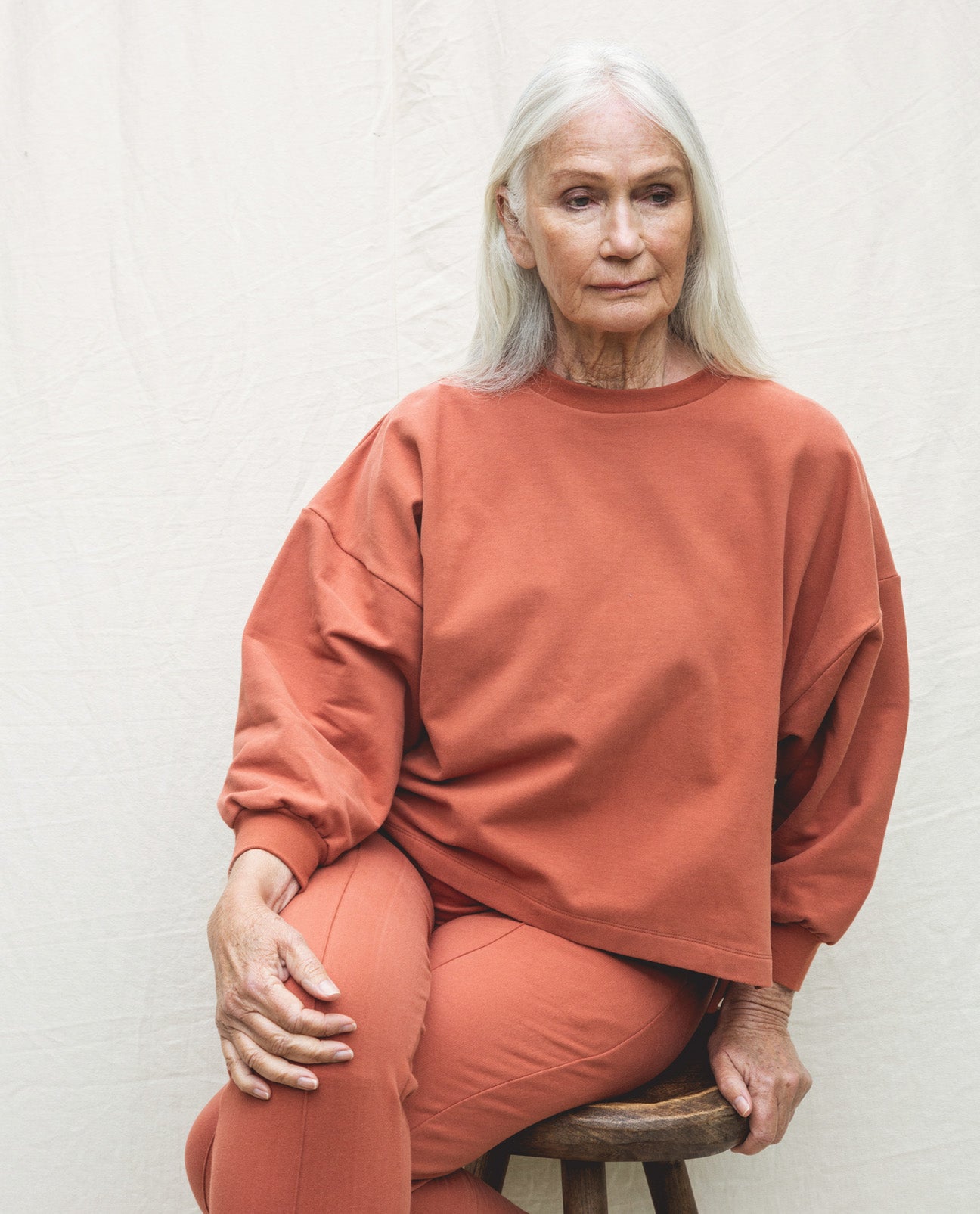 Serenity Organic Cotton Jumper In Clay
