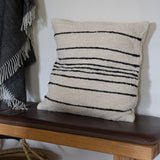 Colares-Casa Striped Cushion in Beige / Cream