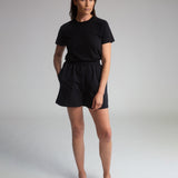 Sylvia Organic Cotton Shorts In Black