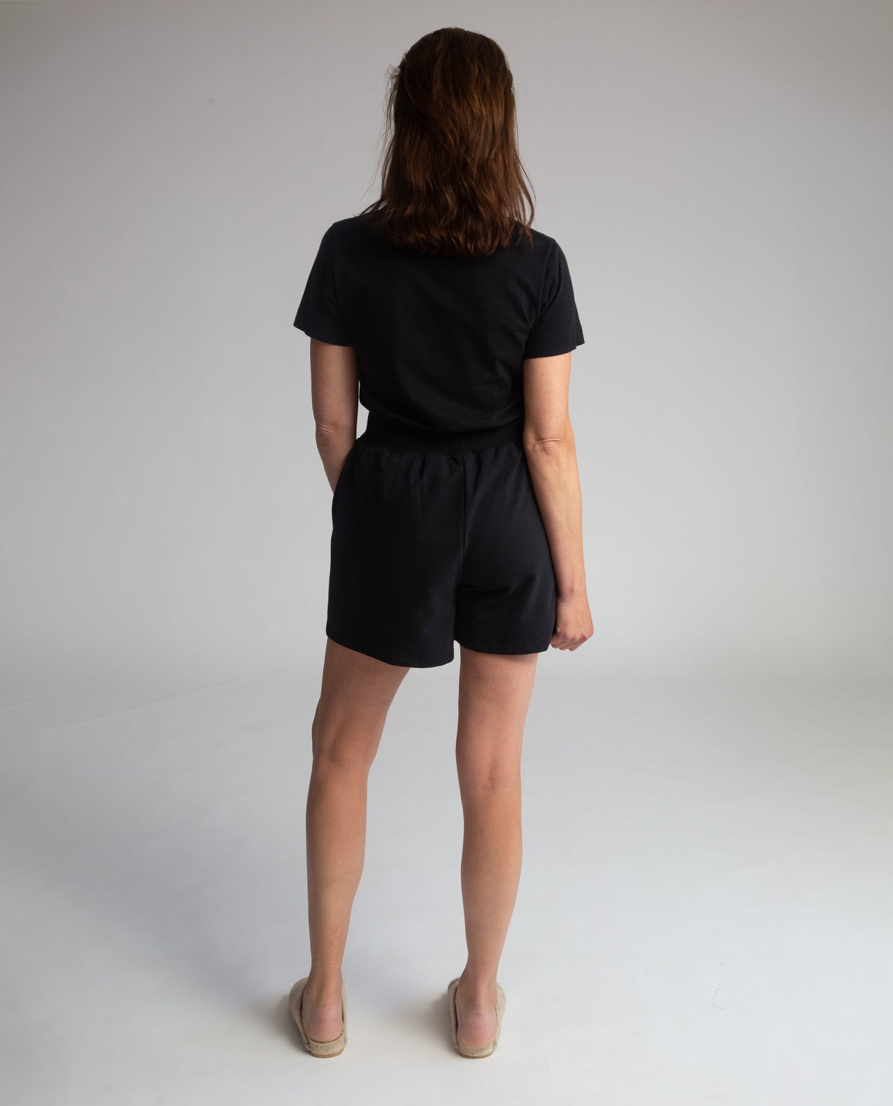 Sylvia Organic Cotton Shorts In Black