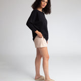 Sylvia Organic Cotton Shorts In Crepe