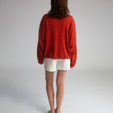 Sylvia Organic Cotton Shorts In Ivory