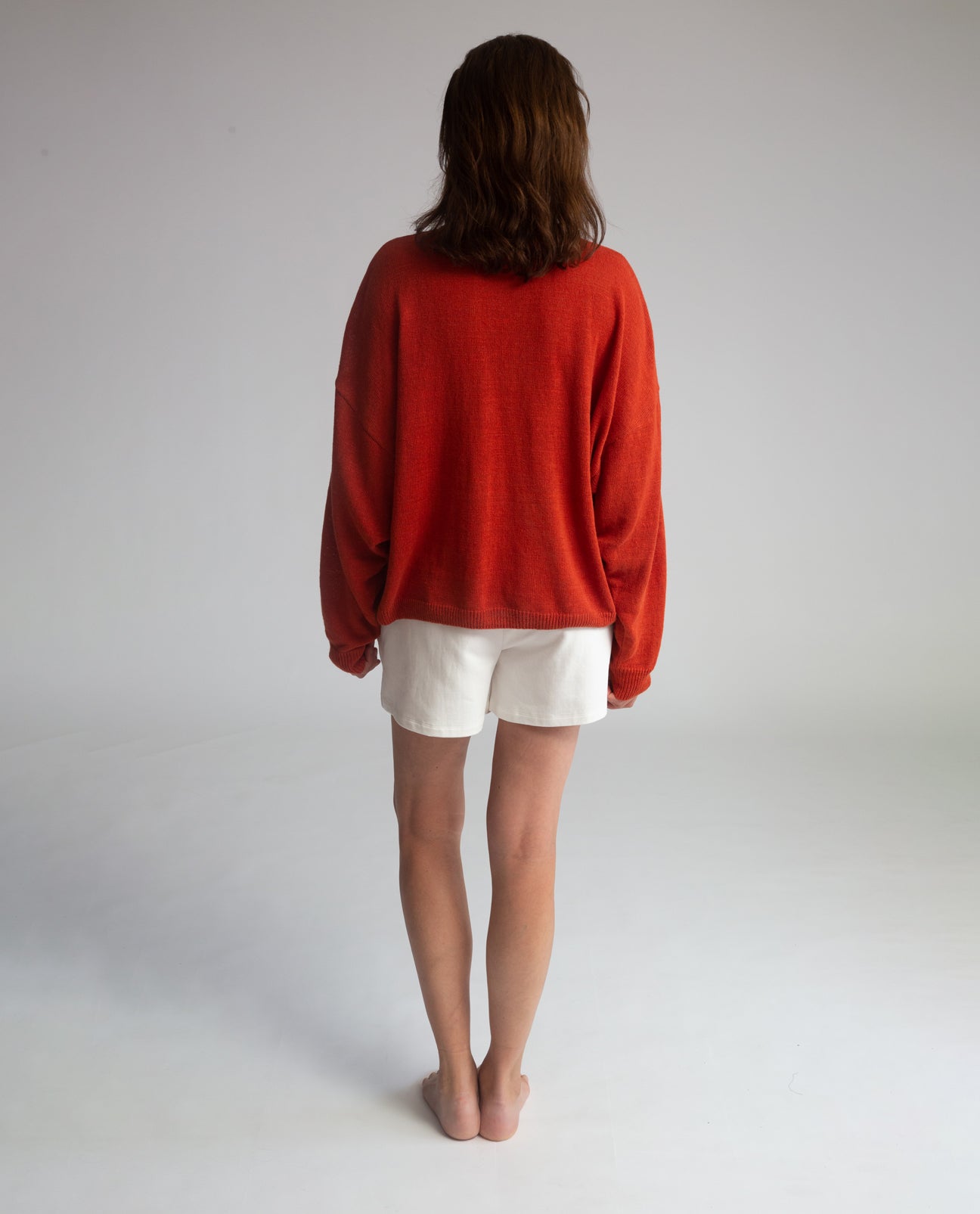 Sylvia Organic Cotton Shorts In Ivory
