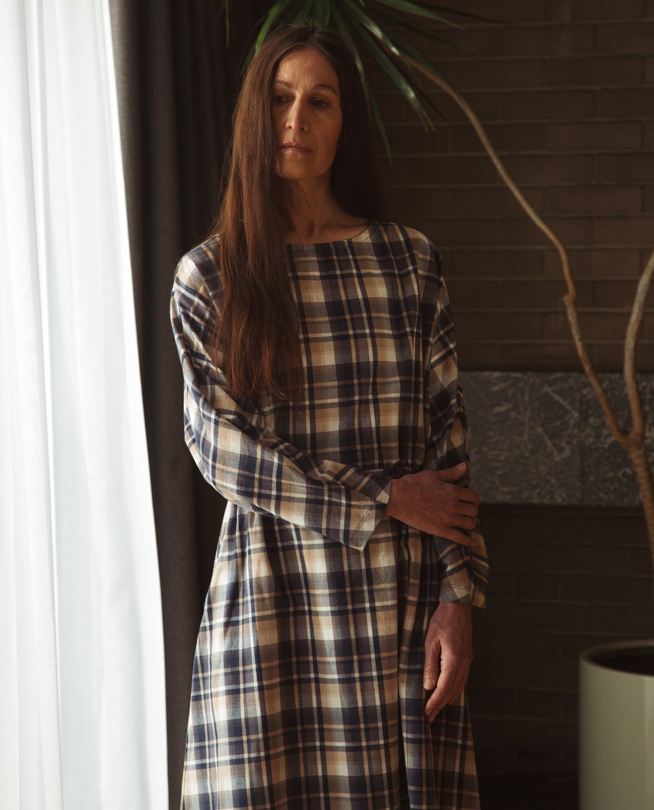 Talita-Tay Organic Cotton Dress In Tartan