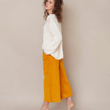 Tracey-Ann Organic Cotton Trouser In Sun