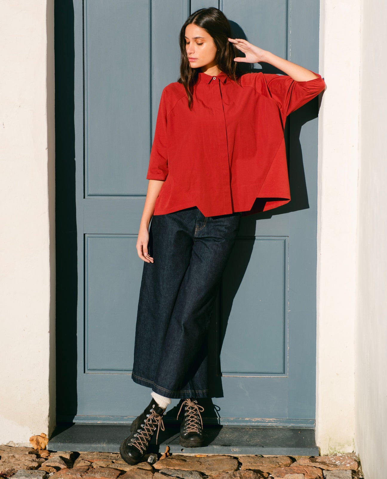 Tracey Organic Cotton Denim Jeans In Indigo