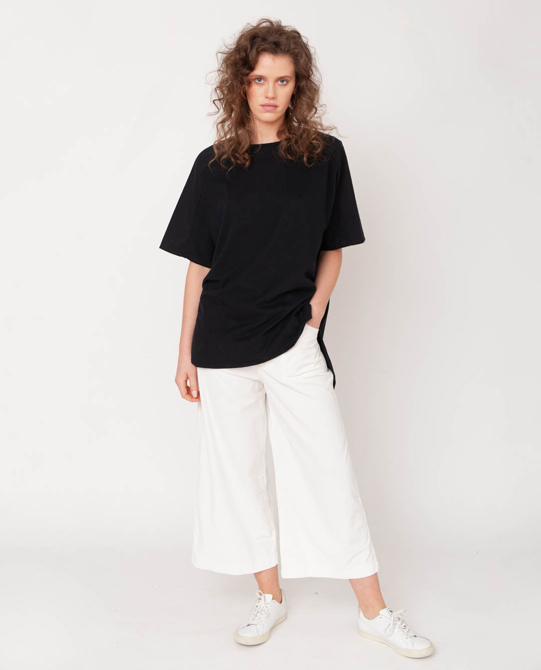 Tracey Organic Cotton Trouser In White