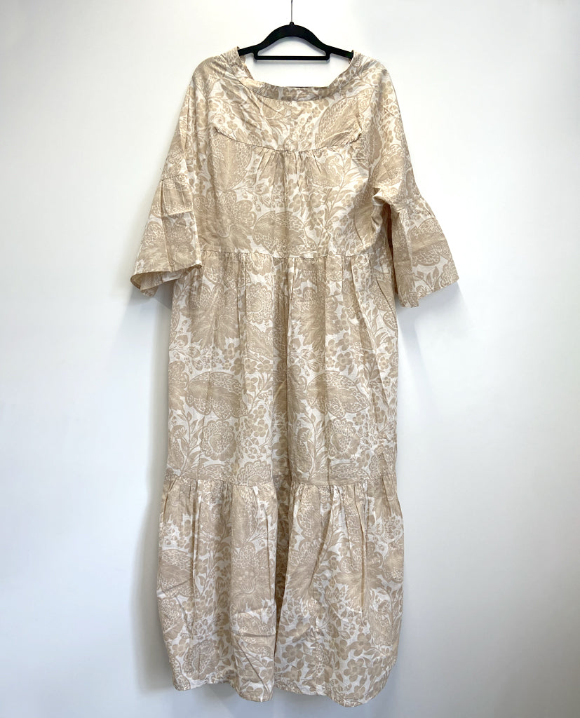 Tulsi Organic Cotton Dress in Cream XS