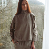 Ula-Jane Organic Cotton Top In Moss