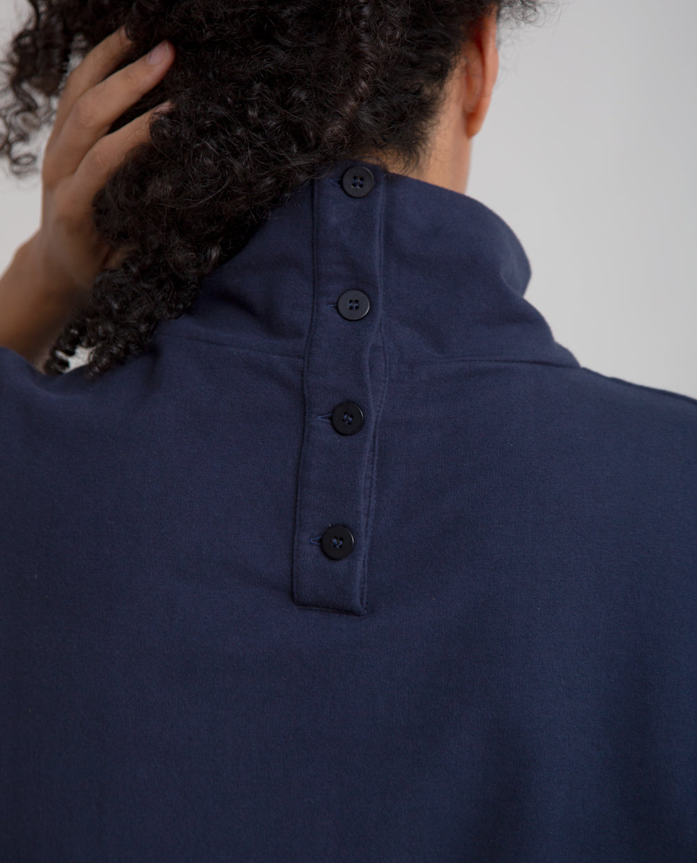 Ula Organic Cotton Top In Navy