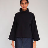 Ula Organic Cotton Top In Black