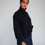 Ula Organic Cotton Top In Black