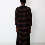 Ronda-Sue Organic Cotton Skirt In Black & Tan