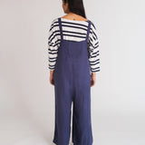 Unity-Jane Linen Jumpsuit In Navy