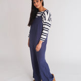 Unity-Jane Linen Jumpsuit In Navy