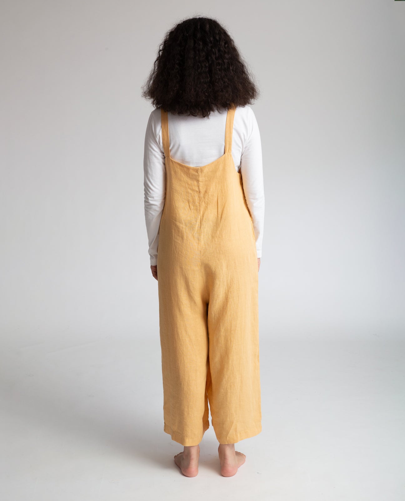 Unity Linen Jumpsuit In Sunflower