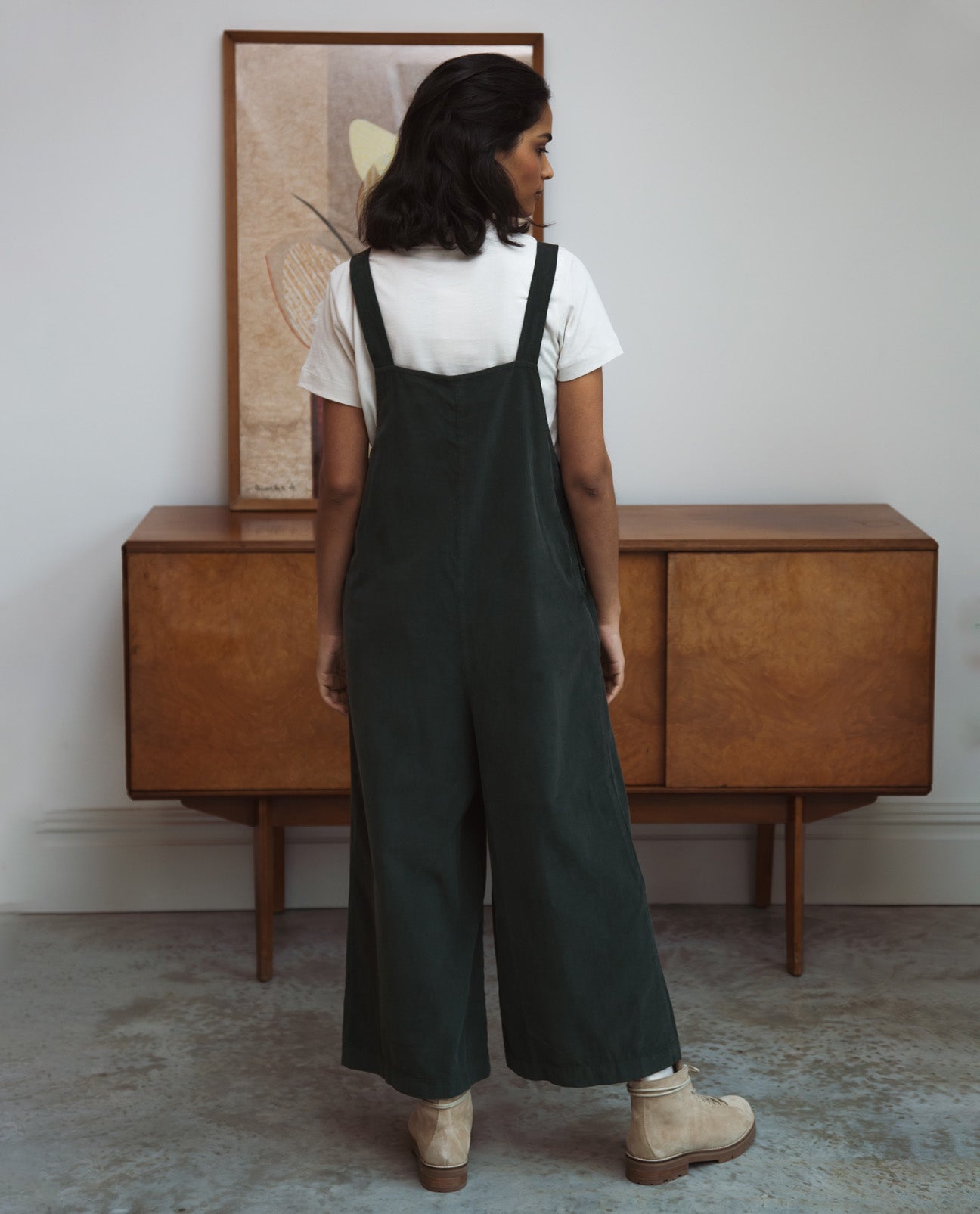 Unity-Ann Cord Jumpsuit In Army