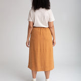 Ursa Linen Skirt In Almond