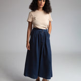 Ursa Linen Skirt In Navy