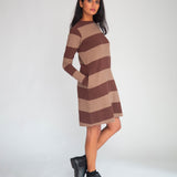 Vicky-Sue Organic Cotton Dress In Chocolate & Mocha