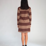Vicky-Sue Organic Cotton Dress In Chocolate & Mocha