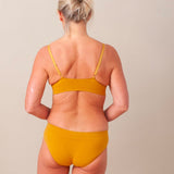 Vineta Organic Cotton Knicker In Ocre