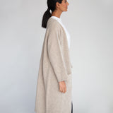 Whitney-Rose Virgin Wool Cardigan In Beige