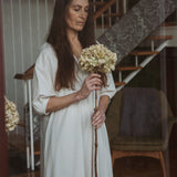 Wilhelmina Organic Cotton Dress In Perfectly Pale