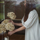 Wilhelmina Organic Cotton Dress In Perfectly Pale