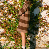 Xena-Sue Organic Cotton Dress In Chocolate & Mocha