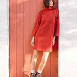 Xena Organic Cotton Dress In Rust