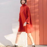 Xena Organic Cotton Dress In Rust