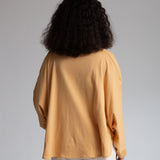 Ximena-May Organic Cotton & Linen Blouse In Sunflower