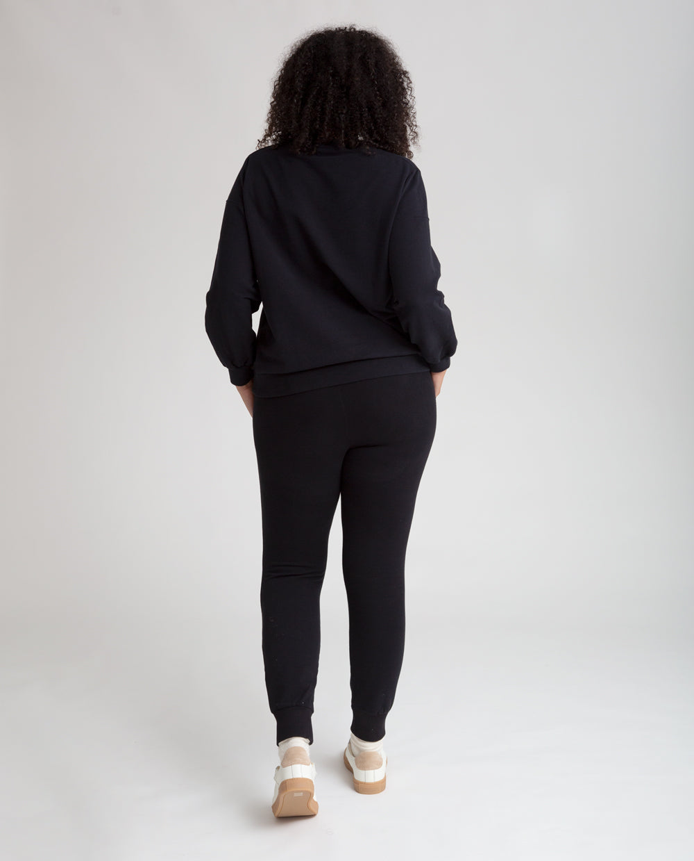 Zadie Organic Cotton Trousers In Black